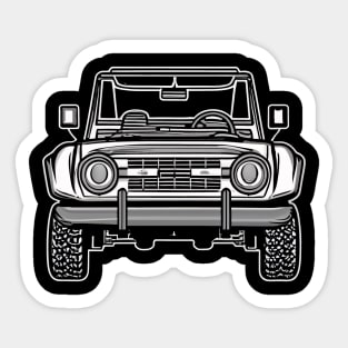 Bronco Wireframe Sticker